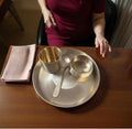 Bronze Breakfast Thali Set 9" – Handcrafted Minimalist Serveware | Sustainable Traditional Dining by CraftedHomes