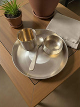Bronze Breakfast Thali Set 9" – Handcrafted Minimalist Serveware | Sustainable Traditional Dining by CraftedHomes
