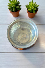 Hammered Copper Cooking Handi with Lid – Traditional Indian Cookware | Handcrafted Heritage Kitchen Essential