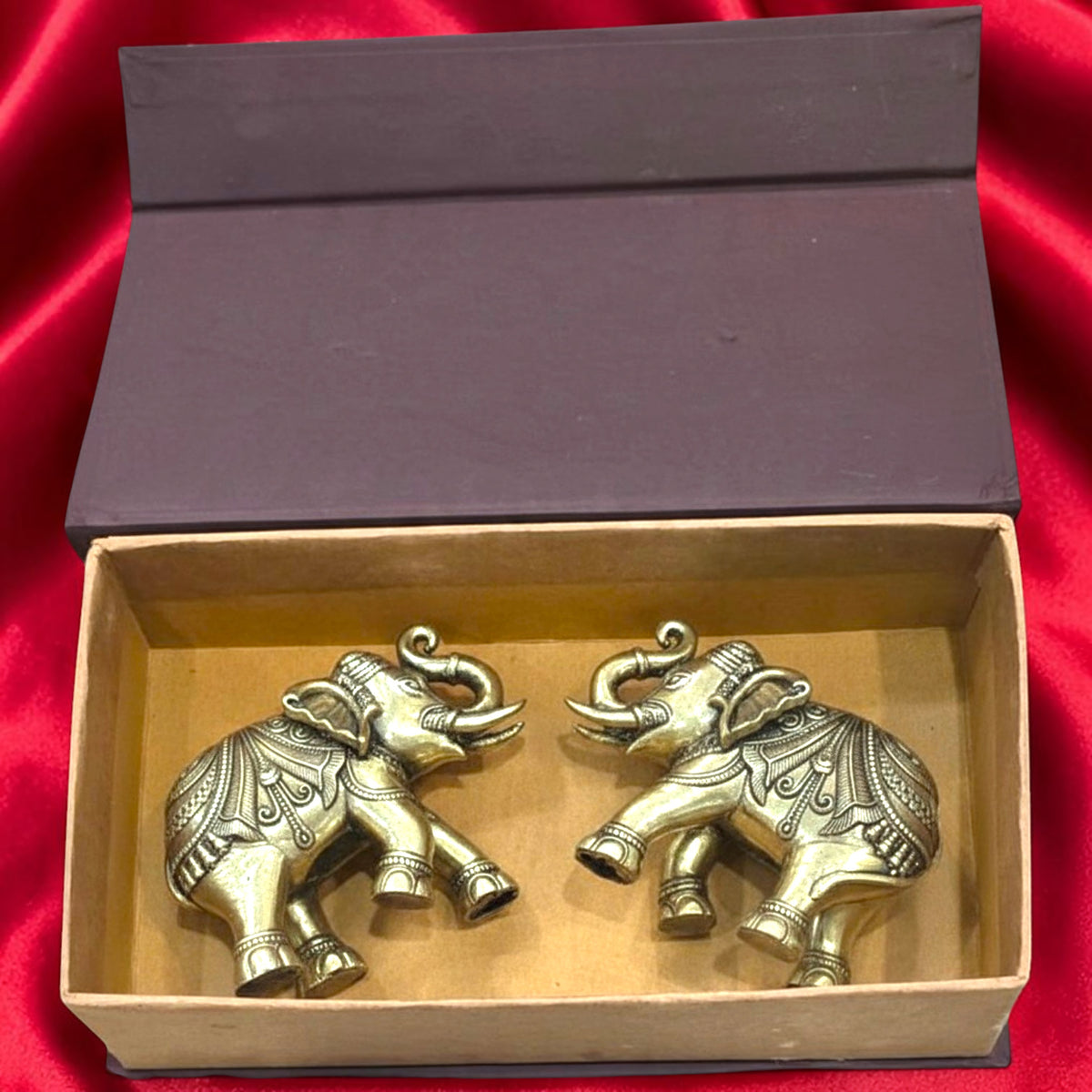 Diwali Hamper S1 – Royal Prosperity Brass Elephant Gift Set