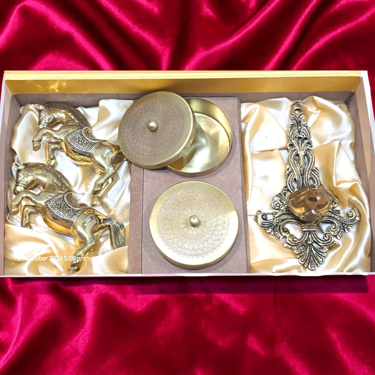 Royal Heritage Diwali Hamper 1 – Traditional Brass Gift Set