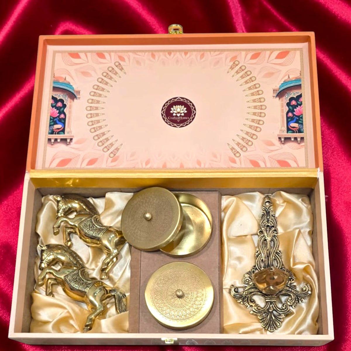 Royal Heritage Diwali Hamper 1 – Traditional Brass Gift Set