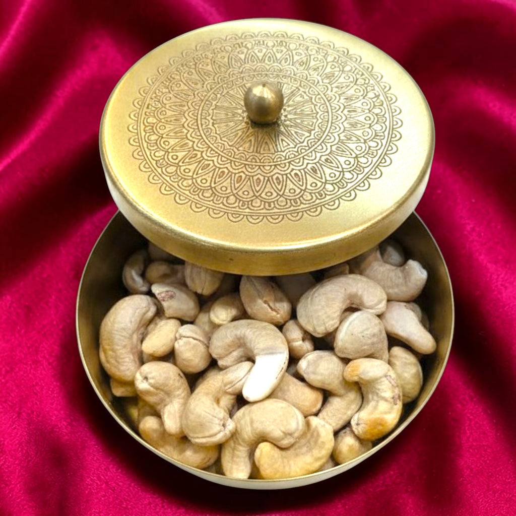 Diwali Hamper S3 – Royal Heritage Brass Dry Fruit Gift Set