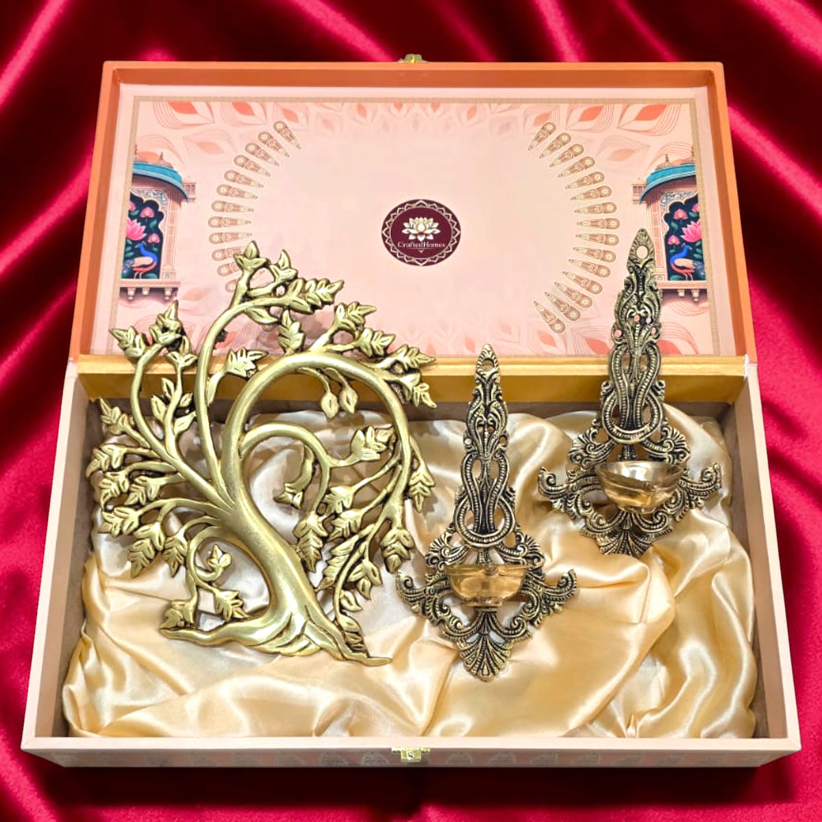 Royal Heritage Diwali Hamper 5 – Traditional Brass Gift Set