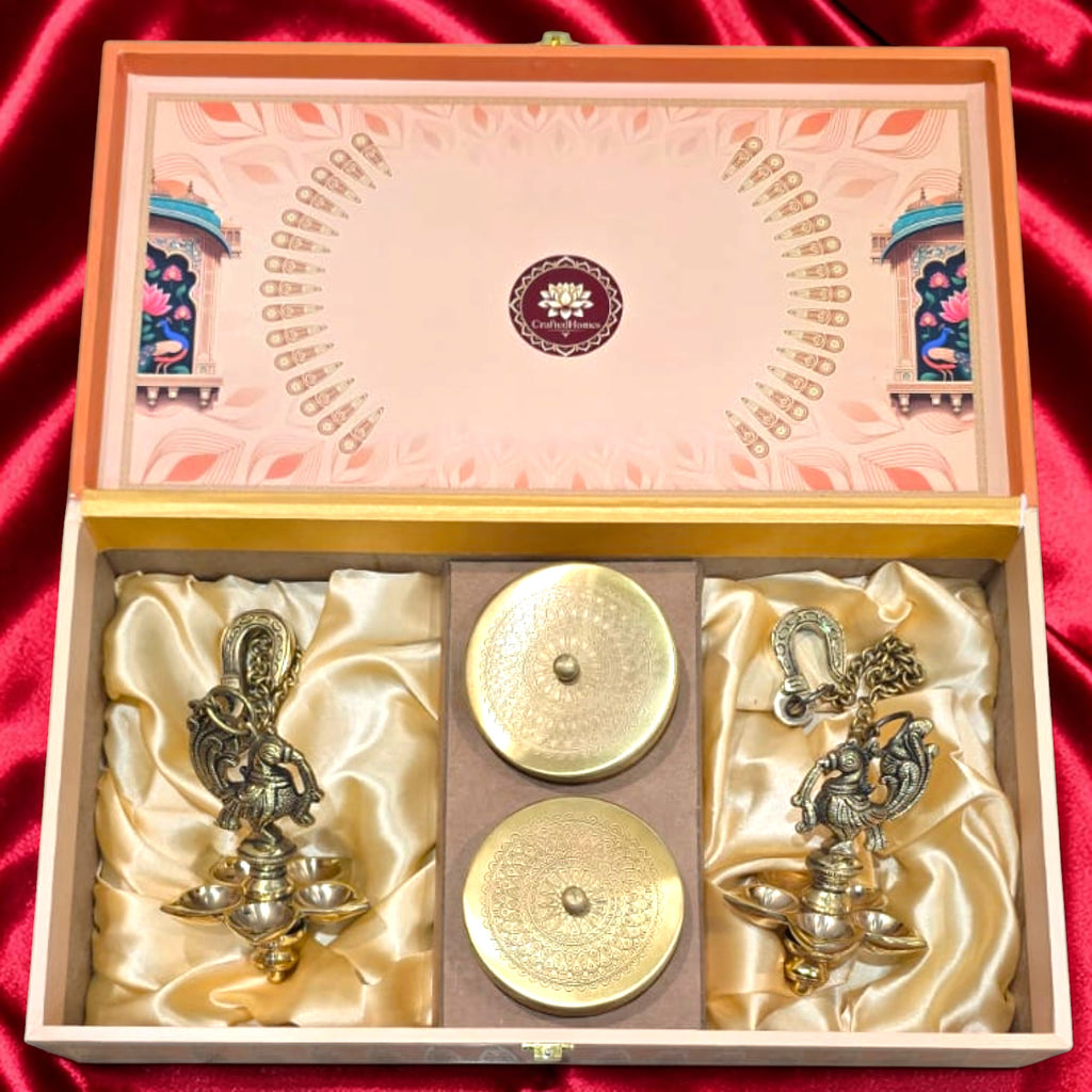 Royal Heritage Diwali Hamper 3 – Traditional Brass Gift Set