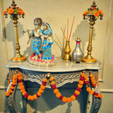 Handcrafted Radha Krishna Brass Idol | Spiritual Home & Pooja Décor